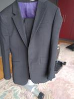 Modern donker grijs kostuum merk BrookTaverner, Maat 46 (S) of kleiner, Grijs, Zo goed als nieuw, Ophalen