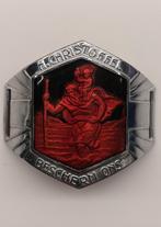 Geëmailleerde H. Christoffel gesp schuifregelaar voor fiets, Antiek en Kunst, Ophalen of Verzenden