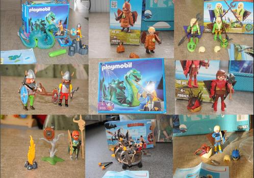 playmobil sets thema vikingen en drakenrijders van berk, Kinderen en Baby's, Speelgoed | Playmobil, Gebruikt, Complete set, Ophalen of Verzenden