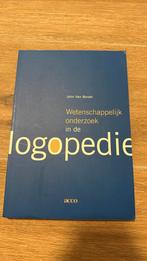 J. van Borsel - Wetenschappelijk onderzoek in de logopedie, Ophalen, Nieuw, J. van Borsel