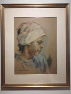 Peinture portrait femme jacques eggermont, Enlèvement ou Envoi