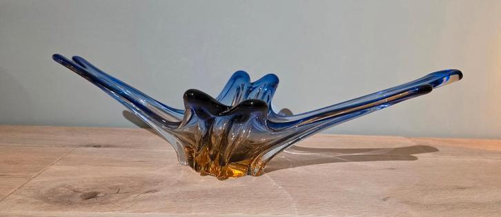Prachtige en zeer grote Murano freeform schaal, Antiek en Kunst, Antiek | Glaswerk en Kristal, Ophalen