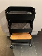 Roltafel Ikea, Huis en Inrichting, Ophalen, Minder dan 50 cm, Zwart, Zo goed als nieuw