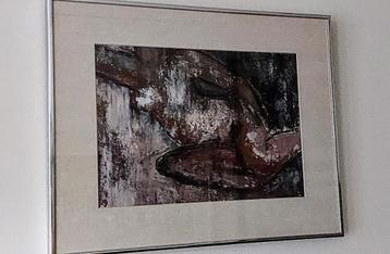 Gebruers Livain - Naakt - olie op papier - get/kader beschikbaar voor biedingen