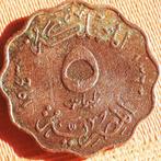 EGYPTE: 5 MILLIEMES 1943 AH 1362 KM 360, Postzegels en Munten, Munten | Afrika, Verzenden, Egypte, Losse munt
