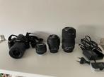 Nikon D3000 + 4 lenzen en tas, Audio, Tv en Foto, Ophalen of Verzenden, Zo goed als nieuw, Spiegelreflex, Nikon