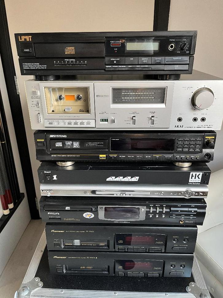 Te koop – audio apparatuur 8 stuks, TV, Hi-fi & Vidéo, Lecteurs CD, Utilisé, Autres marques, Enlèvement