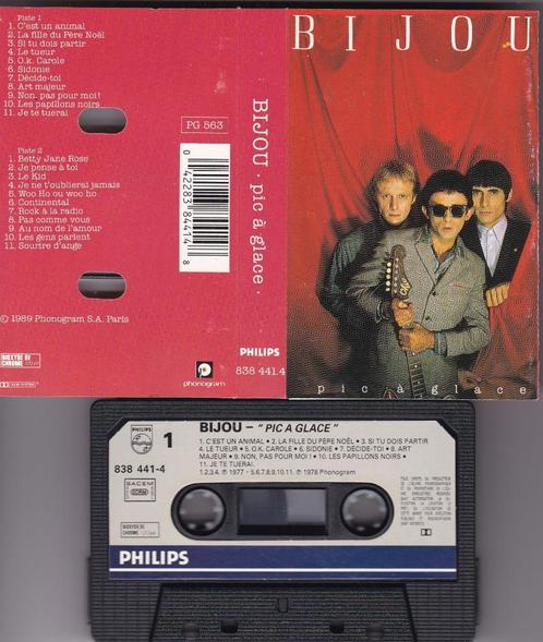 K7 - Bijou "Pic à glace" - 1989, Cd's en Dvd's, Cassettebandjes, Zo goed als nieuw, Origineel, Rock en Metal, 1 bandje, Met bewaardoos, rek of koffer