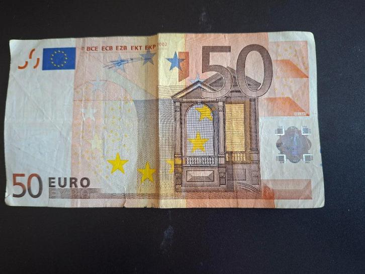 2002 Italië 50 euro 1e serie Duisenberg code J013, Postzegels en Munten, Bankbiljetten | Europa | Eurobiljetten, Los biljet, Italië
