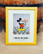 Mickey Mouse, Trust me baby, by Werner Gregori😍, Mickey Mouse, Utilisé, Enlèvement ou Envoi, Image ou Affiche