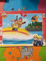 Kartonnen puzzel brandweerman Sam.12 stuks, Enfants & Bébés, Jouets | Puzzles pour enfants, Comme neuf, Enlèvement