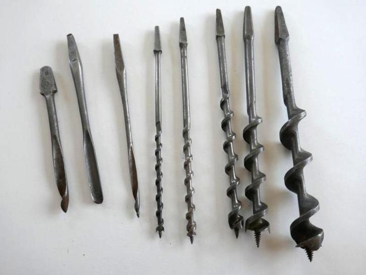 Vintage Houtboren set Bit Brace, goede staat, Hobby en Vrije tijd, Overige Hobby en Vrije tijd, Ophalen of Verzenden