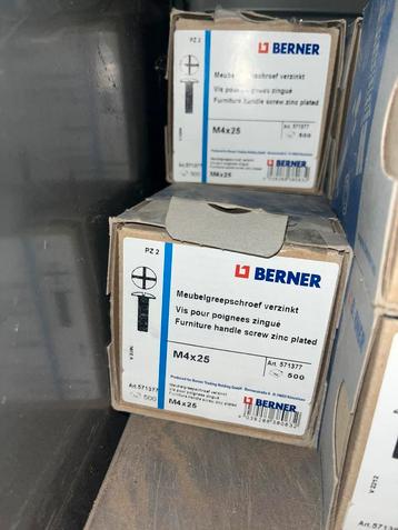 Berner meubelgreepschroef verzinkt m4x25 beschikbaar voor biedingen