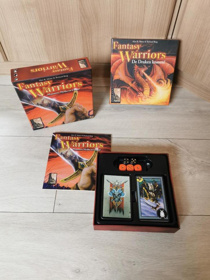 Kaartspel "Fantasy Warriors" + uitbreiding - 999 games, Hobby en Vrije tijd, Gezelschapsspellen | Kaartspellen, Nieuw, Een of twee spelers