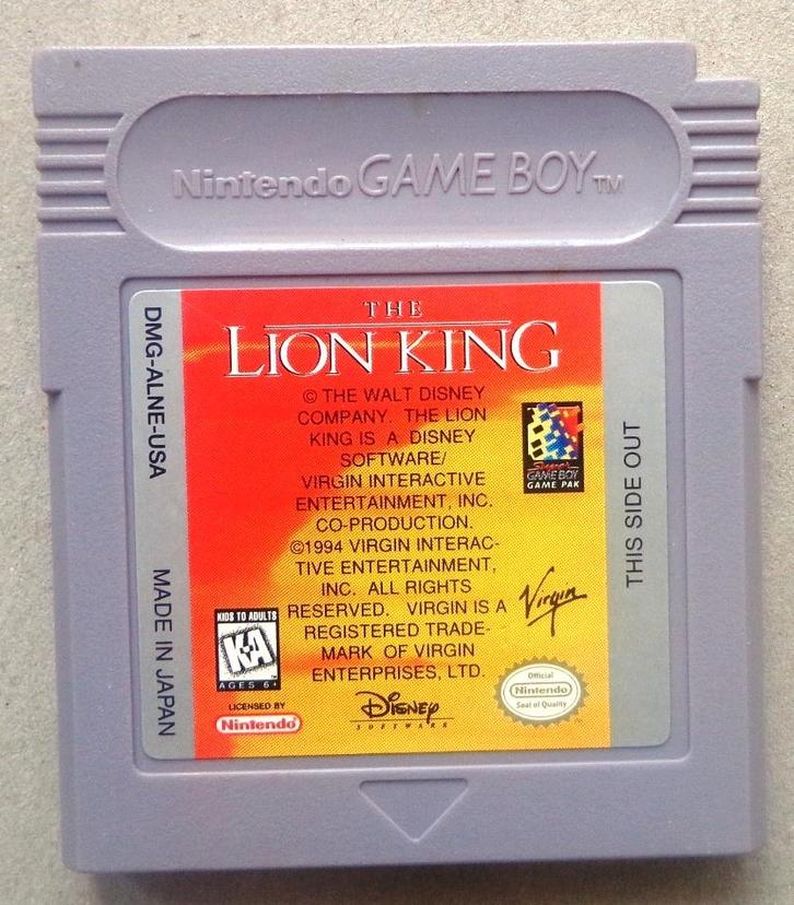 The Lion King voor de Nintendo Gameboy, Games en Spelcomputers, Games | Nintendo Game Boy, Gebruikt, Ophalen of Verzenden