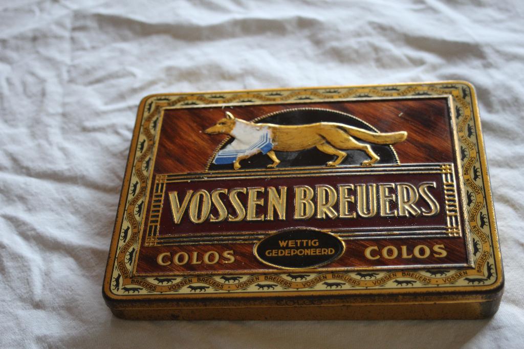Sigarenblik van Vossen Breuers, Verzamelen, Ophalen, Gebruikt, Tabaksdoos of Verpakking