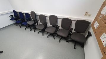 8 Bureaustoelen, Enlèvement, Utilisé, Gris, Chaise de bureau