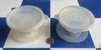 2 tupperware vintage dessertcoupes met deksel, Ophalen of Verzenden, Wit, Overige typen