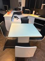 Keukentafel met 4 stoelen, Huis en Inrichting, Complete eetkamers, Ophalen, Gebruikt