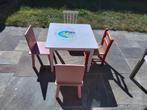 Kinder tafel en stoelen, Kinderen en Baby's, Kinderstoelen, Ophalen, Gebruikt