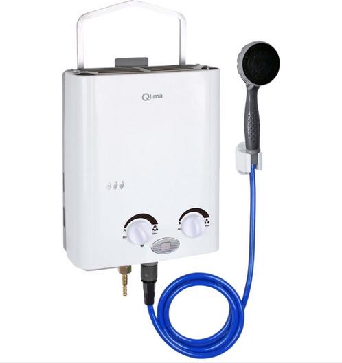Qlima mobiele gasgeiser- meteen warmwater, Doe-het-zelf en Bouw, Chauffageketels en Boilers, Nieuw, Geiser, Aardgas, Minder dan 20 liter