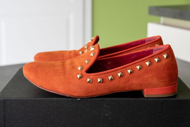 Schoenen, merk Uno8uno (I8I), maat 36, als nieuw, Kleding | Dames, Schoenen, Zo goed als nieuw, Instappers, Oranje, Verzenden