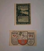 Ville de Lorch im Rheingau 2 billets 50 pfennig 1920 -1921, Envoi