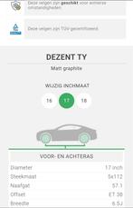 Velgen 17 inch Dezent, Tickets en Kaartjes