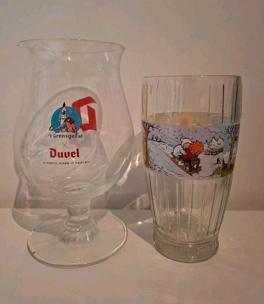Duvel 't grensgeval - Sezoens bierglas - Jan Bosschaert, Verzamelen, Biermerken, Zo goed als nieuw, Glas of Glazen, Duvel, Ophalen of Verzenden