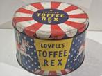 Zeldzame Lovell's Toffee Rex.  Ltd . Grote snoepdoos, Verzamelen, Blikken, Ophalen of Verzenden, Gebruikt, Overige, Overige merken