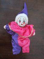 kleine paarse en roze Pierrot-pop 13 cm NIEUW, Kinderen en Baby's, Nieuw, Ophalen of Verzenden