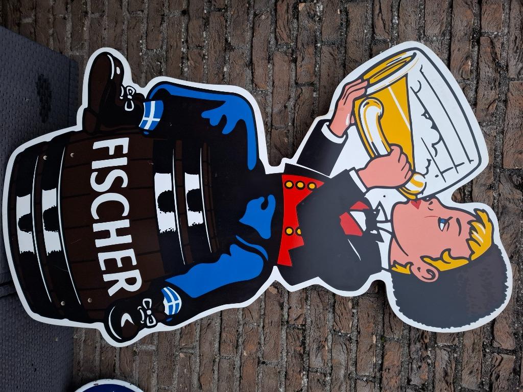 Ancien panneau de pêche - France