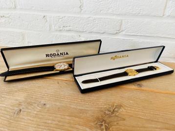 lot 2x Rodania horloge -  heren diamant en vrouwen model beschikbaar voor biedingen