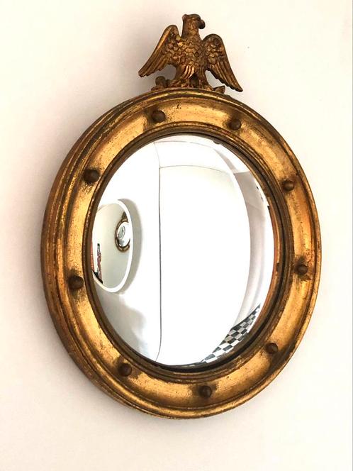 Eagle Bullseye bolle spiegel €59,99, Antiquités & Art, Antiquités | Miroirs, Enlèvement