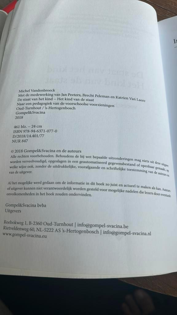 De staat van het kind; Het kind van de staat, Boeken, Wetenschap, Zo goed als nieuw, Ophalen of Verzenden