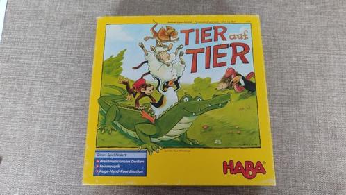 HABA  Dier op dier, Hobby en Vrije tijd, Gezelschapsspellen | Bordspellen, Zo goed als nieuw, Een of twee spelers, Drie of vier spelers