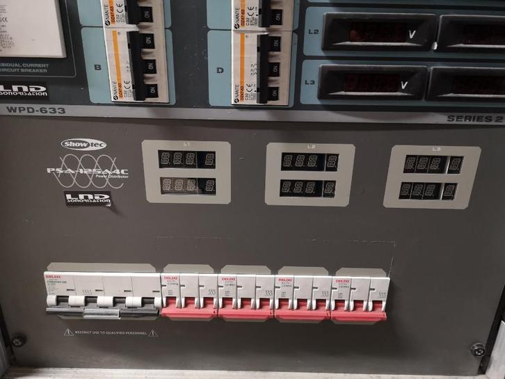 Distribution électrique 3x380V 125A PSA-125A4C (utilisée 1x), Doe-het-zelf en Bouw, Elektriciteit en Kabels, Zo goed als nieuw