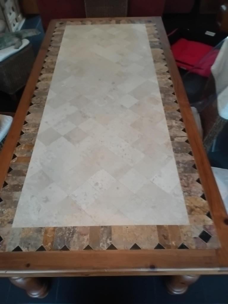 mecsicaanse eettafel met 6stoelen, Huis en Inrichting, Tafels | Eettafels, Ophalen, Mecsikaans, 100 tot 150 cm, 200 cm of meer