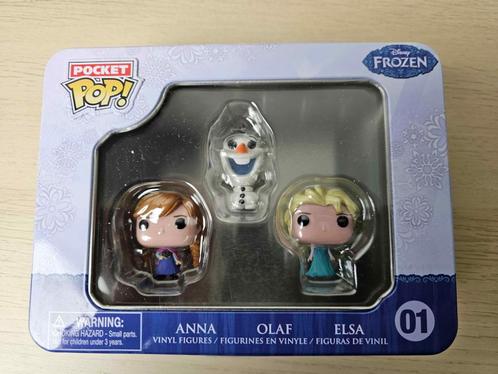 Funko Pop - Disney - Frozen Pocket Pop (Anna, Olaf & Elsa), Verzamelen, Disney, Nieuw, Beeldje of Figuurtje, Overige figuren, Ophalen of Verzenden