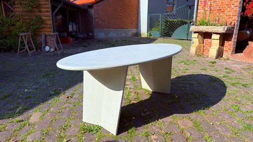 grote ovale tafel mortex/microtopping, Huis en Inrichting, Tafels | Eettafels, Nieuw, 100 tot 150 cm, 150 tot 200 cm, Vijf personen of meer