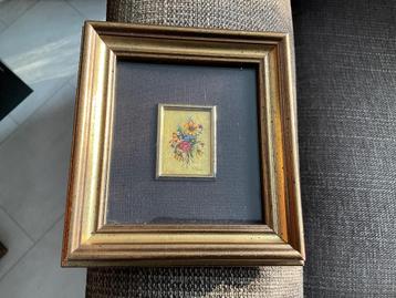 Artitalia schilderijtje 23 KT bladgoud, 13 x 14 cm beschikbaar voor biedingen