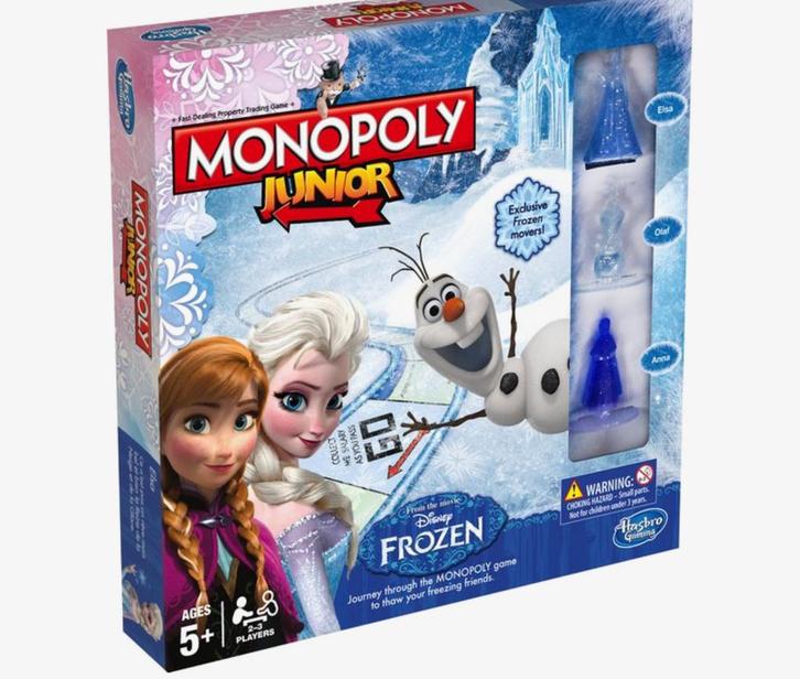 monopoly junior frozen, Hobby en Vrije tijd, Gezelschapsspellen | Bordspellen, Zo goed als nieuw, Ophalen