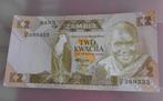 Bankbiljet Afrika - Zambia - twee kwacha, Postzegels en Munten, Bankbiljetten | Afrika, Ophalen of Verzenden, Zambia, Los biljet
