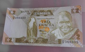 billet de banque Afrique - Zambie - two kwacha