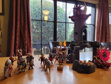grand terrain Playmobil : château avec chevaliers, Enlèvement ou Envoi, Comme neuf, Ensemble complet