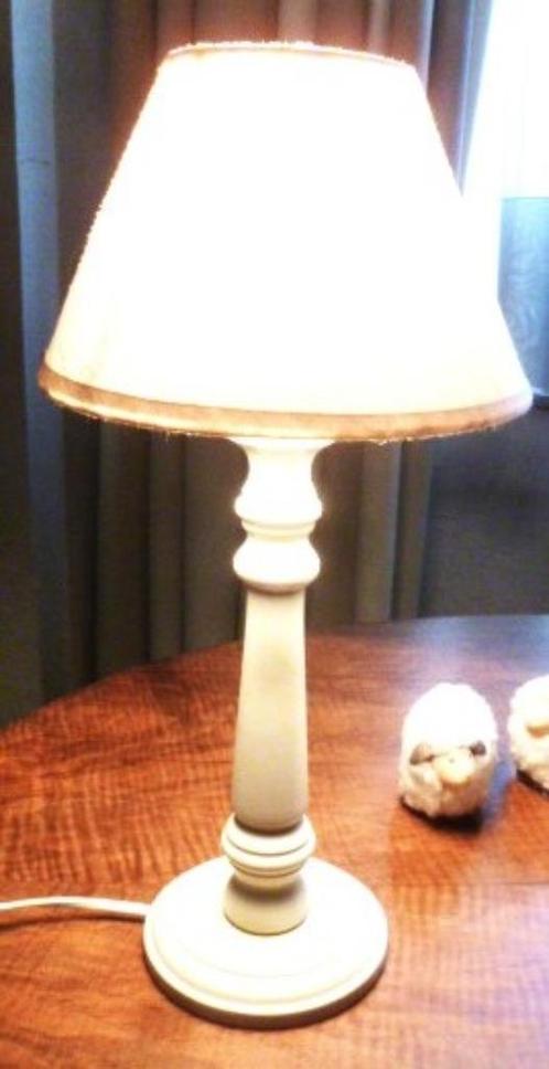 ronde houten lampvoet, Antiek en Kunst, Antiek | Verlichting, Verzenden