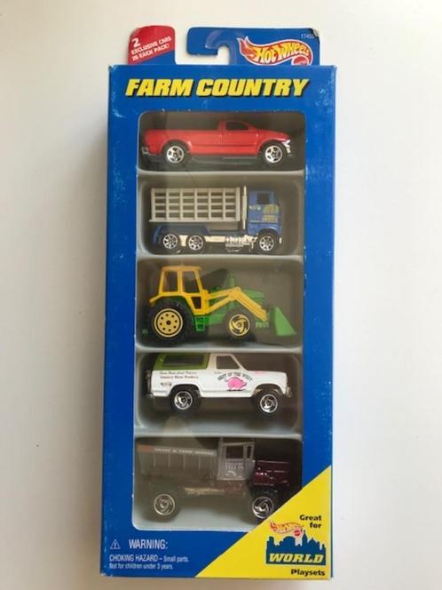 Hot Wheels Farm Country 5-pack, Hobby en Vrije tijd, Modelauto's | Overige schalen, Nieuw, Auto, Ophalen of Verzenden