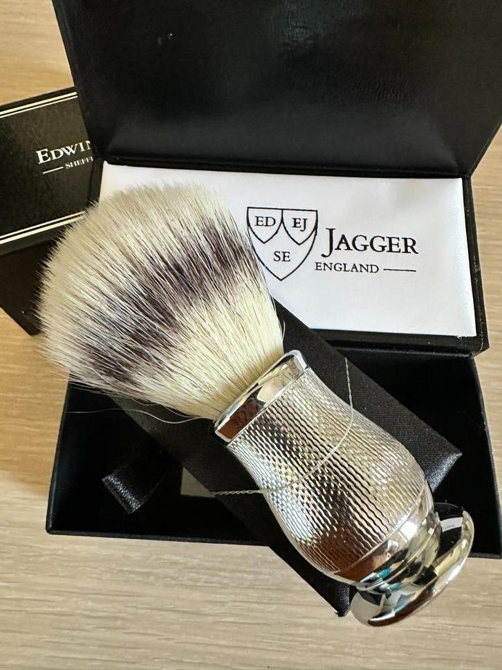 Edwin Jagger "Chatsworth" Barley Synthetic Shaving Brush, Huis en Inrichting, Badkamer | Badtextiel en Accessoires, Nieuw, Overige typen