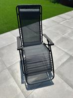 Relax stoel buiten Lafuma zwart, Tuin en Terras, Tuinstoelen, Ophalen, Zo goed als nieuw