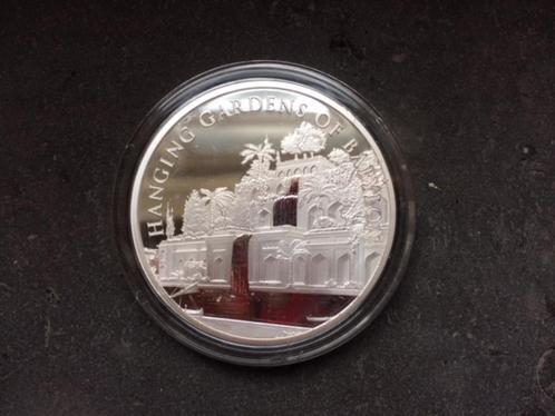 7 Wonders of the world - Hanging gardens of Babylon - 1 oz s, Postzegels en Munten, Edelmetalen en Baren, Zilver, Ophalen of Verzenden